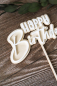Preview: Cake Topper "Happy Birthday" zweilagig